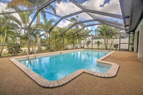 Airy Cape Coral Home with Dock, Private Lanai and Pool